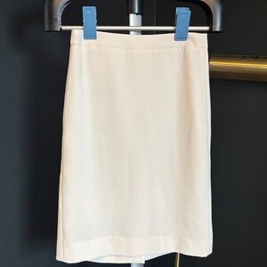 J. Crew Cream Pencil Skirt 0